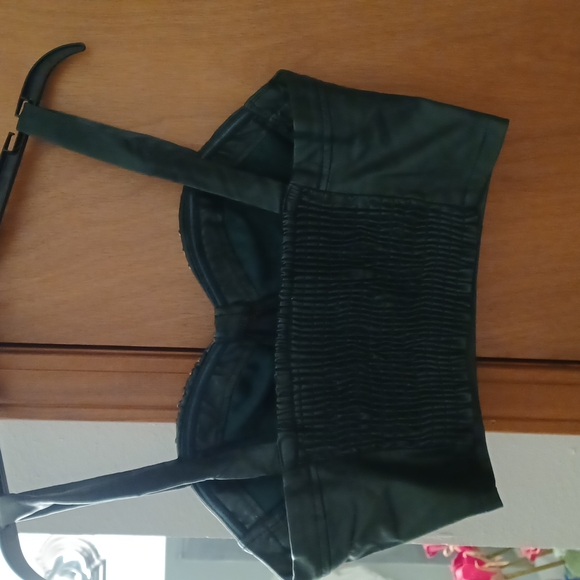 Green stud bustier top - Picture 2 of 3